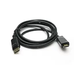 Кабель PowerPlant (KD00AS1237) DisplayPort-HDMI, 1.8м, Чорний