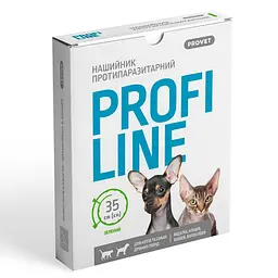 Нашийник ProVET Profiline для котів і собак 35 см зелений інсектоакарицид - мініатюра 8