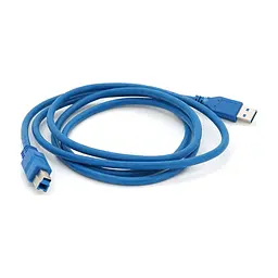 Кабель для принтера USB 3.0 AM/BM 1.8m blue Voltronic (YT-3.0AM\BM-1.8BL)