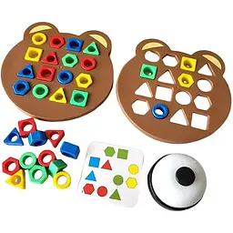 Настільна інтерактивна гра Ummi Shape Matching Game + answer bell Colorful