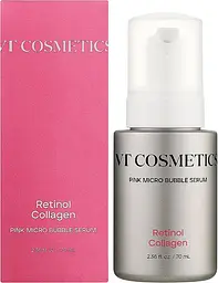 Мікробульбашкова сироватка з ретинолом і колагеном 70 мл VT Cosmetics Retinol Collagen Pink Micro Bubble Serum - мініатюра 2