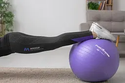 М'яч для фітнесу (фітбол) Power System PS-4013 Ø75 cm PRO Gymball Purple (PS-4013_75cm_Purple) - мініатюра 5