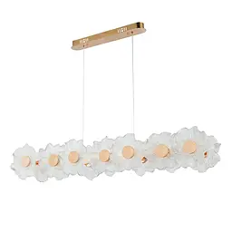 Люстра стельова LED Levistella 7989249-14 led (1000) GD, 22W, золото, акрилові лепестки, 3 режими світла, сучасний стиль