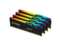Пам'ять для настільних комп'ютерів Kingston Fury Beast RGB KF556C40BBAK4-128