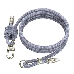 Кабель синхронізації Hoco GH7 Elegant Type-C to Type-C 60W/3A 1.8m Blue (35340_3345829)