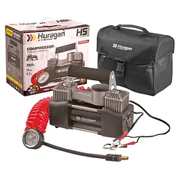 Автомобільний компресор Huragan 12v 360вт 85л 10атм 10А шланг 5,7м З Дефлятором (H5)