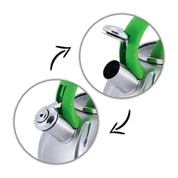 Чайник зі свистком Kamille KM-0671 3л зелений - мініатюра 8