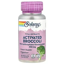 Броколі Activated Broccoli 350 mg 30 капсул Solaray vit0006455