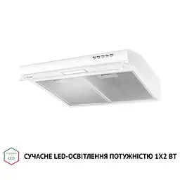 Витяжка плоска PERFELLI PL 5144 W LED - мініатюра 4