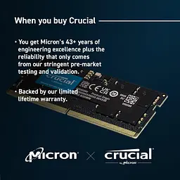 Модуль пам'яті Crucial DDR5 32GB SODIMM 5600MHz (CT32G56C46S5) - мініатюра 2