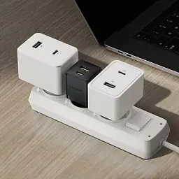 Мережевий зарядний пристрій Baseus Palm Fast Charger Type-C+USB 30W P1011160A113-00 Black - мініатюра 7