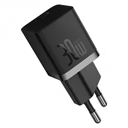 Мережевий зарядний пристрій з кабелем Baseus GaN5 Fast Charger(mini) 1C 30W EU Cluster чорний (with: Baseus Dynamic 3 Series Fast) - мініатюра 3