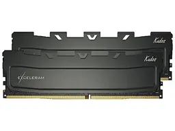 Модуль пам'яті Exceleram 32 GB (2x16GB) DDR4 3200 MHz Kudos Black (EKBLACK4323216XD)