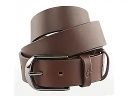 Чоловічий шкіряний ремінь GRANDE PELLE 3,3х125 см acs0014897 - мініатюра 1
