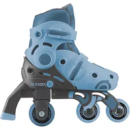 Роликові ковзани Globber Learning Skates 2 в 1 р.30-33 сіро-сині (783-200) - мініатюра 10