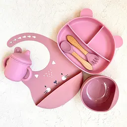 Набір для прикорму Ведмедики BPR img_e6670 pink поїльник із носиком (дитячий) - мініатюра 1