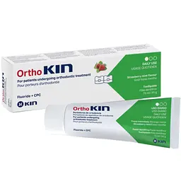 Зубна паста ортодонтична KIN Ortho Полуниця та м'ята 75 мл