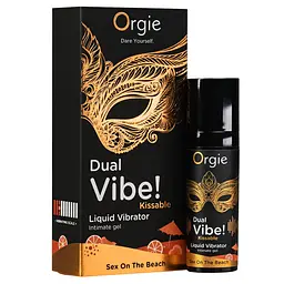 Рідкий вібратор Orgie DUAL VIBE! секс на пляжі 15 мл