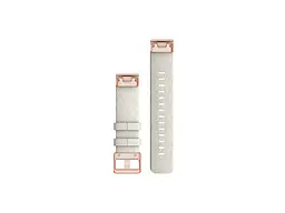 Ремінець Garmin QuickFit 20mm Watch Bands Cream Heathered Nylon with Rose Gold Hardware (010-13102-09) - мініатюра 2