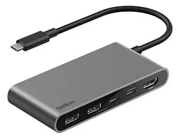 Хаб USB-C 5в1 Multiport Dock 100Вт Belkin teh0025090