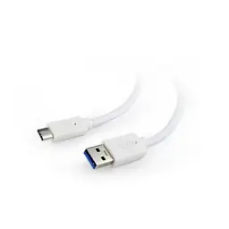 Кабель USB AM - Type-C, 10 см, білий, Cablexpert, 3A (CCP-USB3-AMCM-W-0.1M)