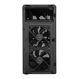 Корпус 2E Credo Metal V350B без БР 1xUSB3.0 1х USB 2.0 1xUSB Type-C 3x120мм VGA 350мм LCS ready mATX чорний - мініатюра 6