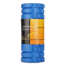 Масажний ролик Cornix EVA 33 x 14 см (валик, ролер) XR-0035 Blue - мініатюра 3