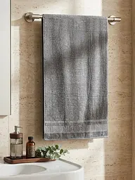 Набір турецьких бамбукових махрових рушників Zeron 3 штуки 70х140 Bamboo Grey - мініатюра 4