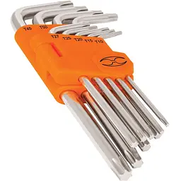 Набір ключів Truper Torx подовжені в пластиковій касеті 9 шт. (TORX-9L) - мініатюра 2
