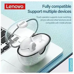 Навушники бездротові Lenovo XT95 Pro Light Black в кейсі - мініатюра 5