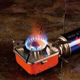 Туристичний газовий пальник з п'єзопідпалом під балон плита примус UKC K-202 - мініатюра 6