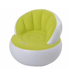 Надувне садове крісло Sofa AND LY-10 для відпочинку 85 х 85 х 74 см. високоякісна бавовна + міцна ПВХ з вологостійким покриттям Зелений