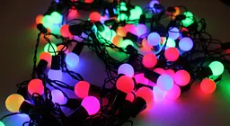 Гірлянда матова кулька 28LED 5м (флеш) 10мм, Новорічна бахрама, Світлодіодна гірлянда, Вулична гірлянда - мініатюра 2