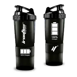 Шейкер IronFlex Spider Bottle 500 мл 100% Charged, Black