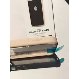 Оригінальний протиударний чохол Spigen Ultra Hybrid для iPhone 13 Mini Sand Baige (ACS03321) - мініатюра 7