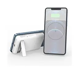 Бездротовий магнітний зовнішній акумулятор Choetech B651 10000mAh білий - мініатюра 3