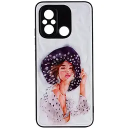 TPU+PC чохол Prisma Ladies для Xiaomi Redmi 12C / Poco C55 Girl in a hat - мініатюра 2