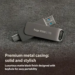 Флешка подвійна - 2 виходи Patriot Rage R550 32 GB USB-A + USB-C 3.2 (PE32GR550DSAD) - мініатюра 5