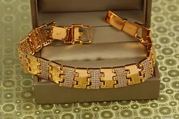 Браслет Xuping Jewelry Шестерня часу 17,5 см 13 мм золотистий