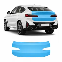 Антигравійна захисна бронеплівка за лекалами для BMW X4 G02 facelift 2021- зона кришки багажника
