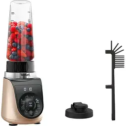 Блендер стаціонарний Tefal Blend UP 1000 Вт чаша 700 мл тритан чорно-золотистий (BL190AF0) - мініатюра 3