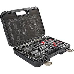 Набір головок торцевих Vitals Master 1/4" та 1/2" 73 предмета (186166) - мініатюра 2