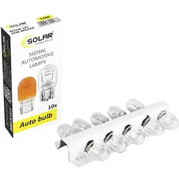 Автолампа SOLAR W21W 12V W3x16d (1266) - мініатюра 2