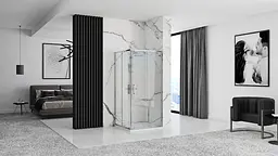 Душова кабіна Rea Punto 90x90 REA-K0867, Хром, Універсальна, прозорий - мініатюра 4