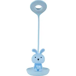 Настольная лампа Kite Bunny LED с аккумулятором голубая (K24-492-1-3)