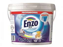 Пральний порошок DELUXE 6,5 кг Enzo 2in1 UNIVERSAL (відро)