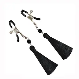 Затискачі для сосків Art of Sex - Nipple clamps Black Tassels Art of Sex SO5856 96090 - мініатюра 4