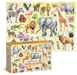Монтессорі пазл Dodo Тварини Сафарі, 200 елементів (300628) - мініатюра 4