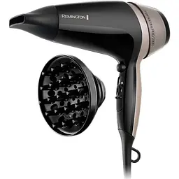 Фен Thermacare Pro, 2100Вт, 3 режими, дифузор, турмалінова іоніз-я, хол. обдув, чорно-кори Remington teh0017514 - мініатюра 4