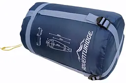 Спальник Adventuridge Весна-осінь +3°C Поліестер Синій з блакитним - мініатюра 7